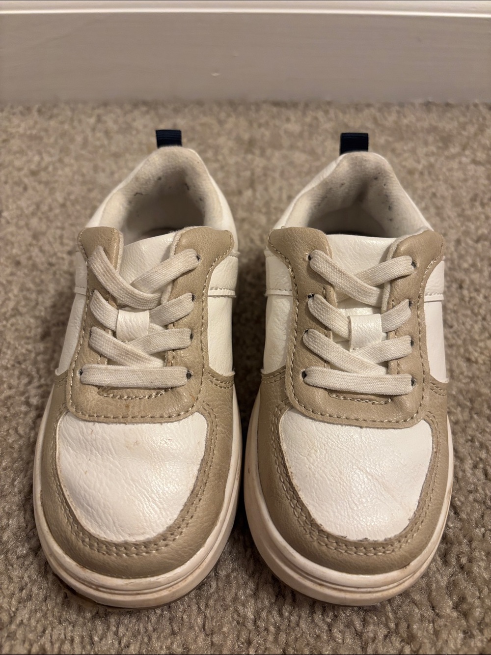 Old Navy Faux-Leather Sneakers for Toddler Boys - Size 7
